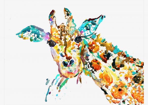 Watercolor Giraffe